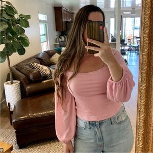 Free People Pink Blouse